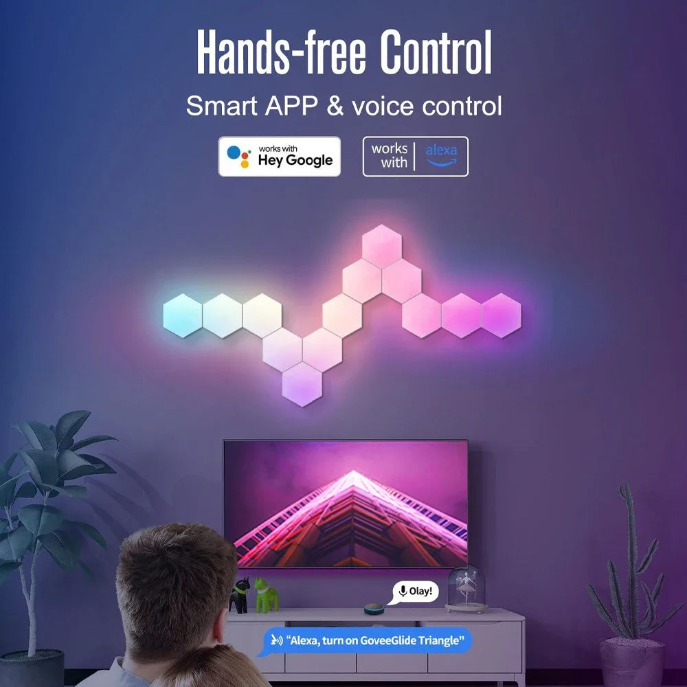 RGB Hexagon Wall Lamp