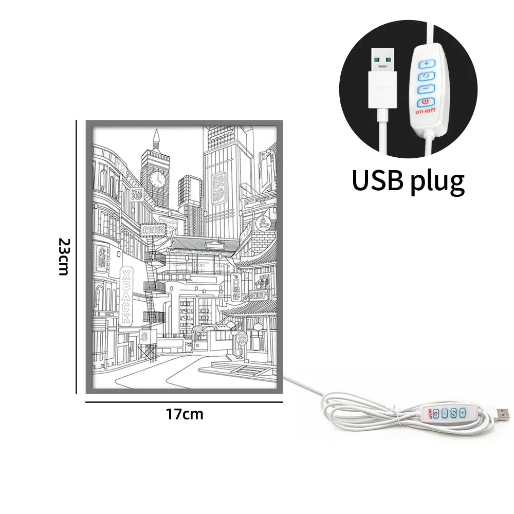 Layered LED Night Light