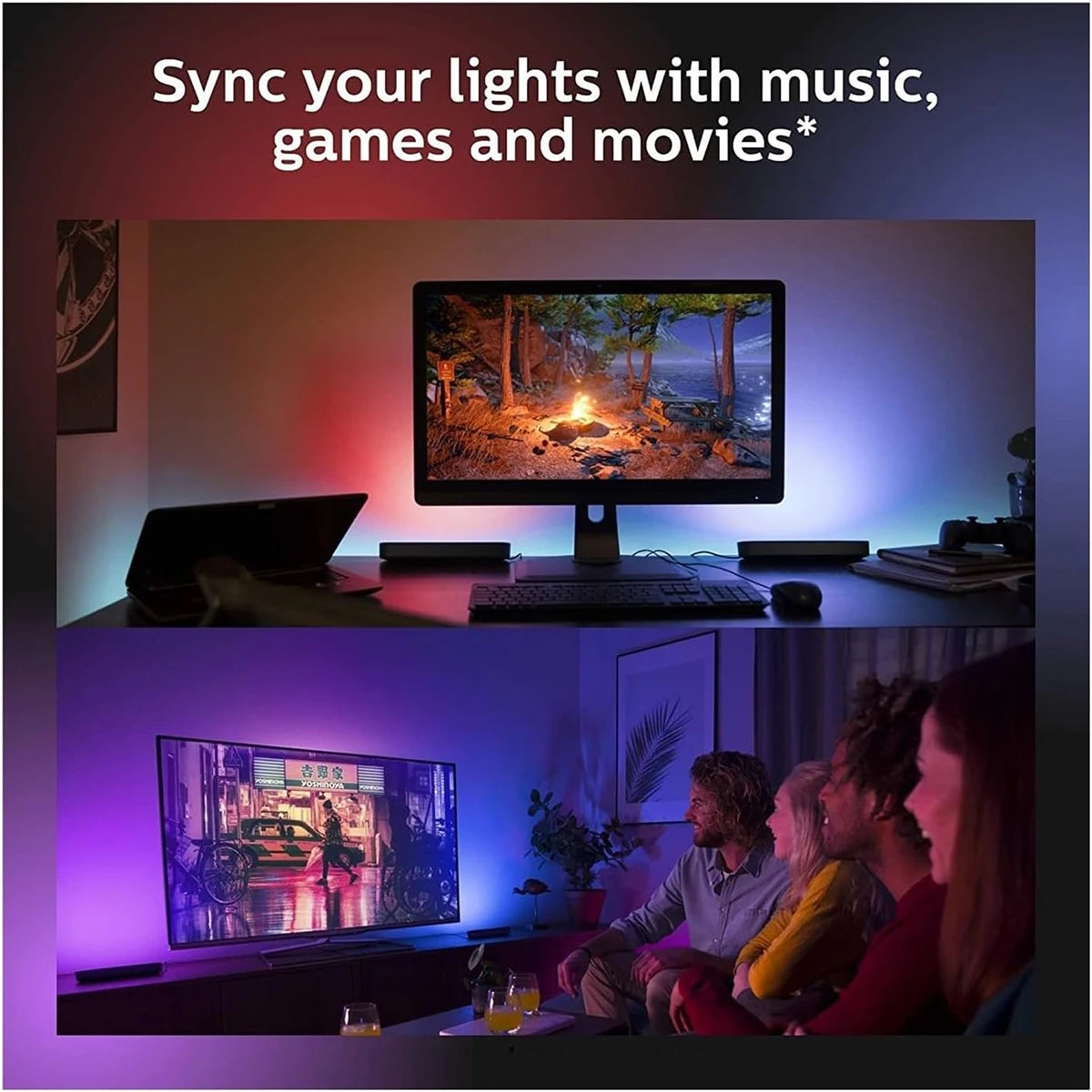 RGB Desktop Music Light