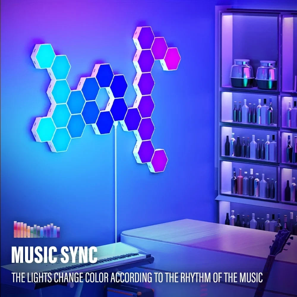 RGB Hexagon Wall Lamp