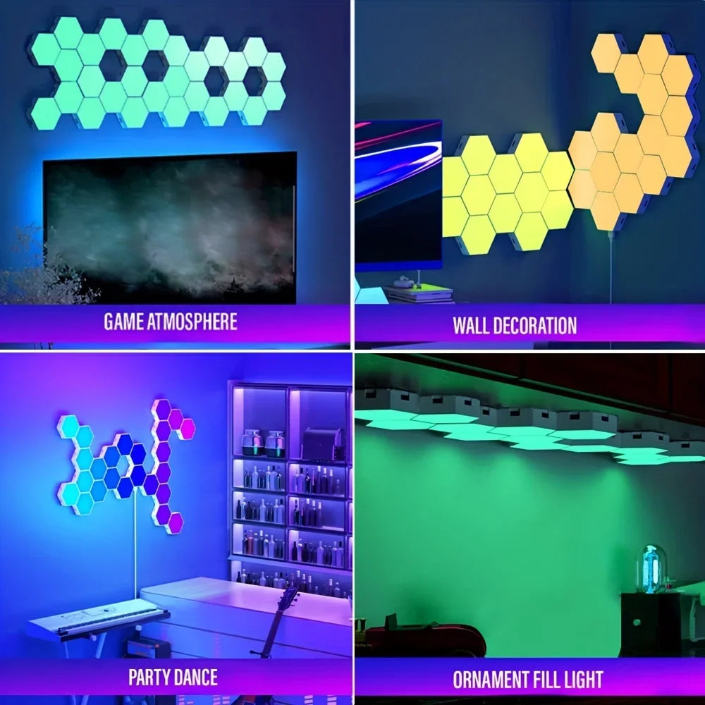 RGB Hexagon Wall Lamp