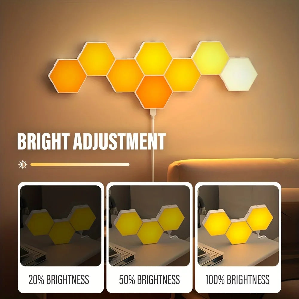 RGB Hexagon Wall Lamp