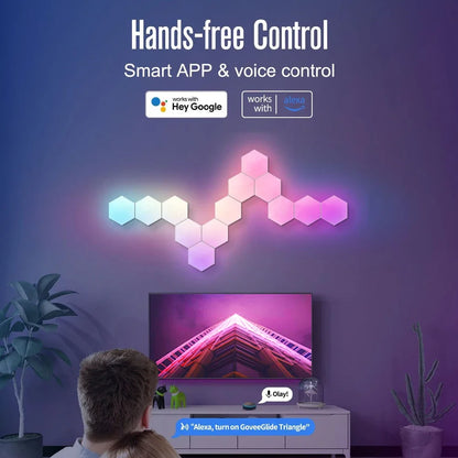 RGB Hexagon Wall Lamp