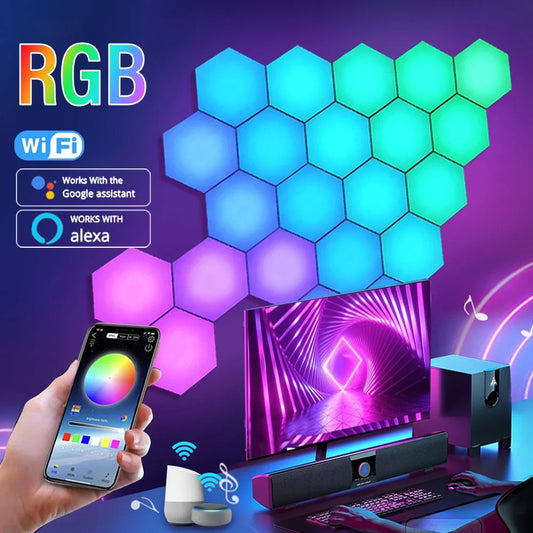 RGB Hexagon Wall Lamp